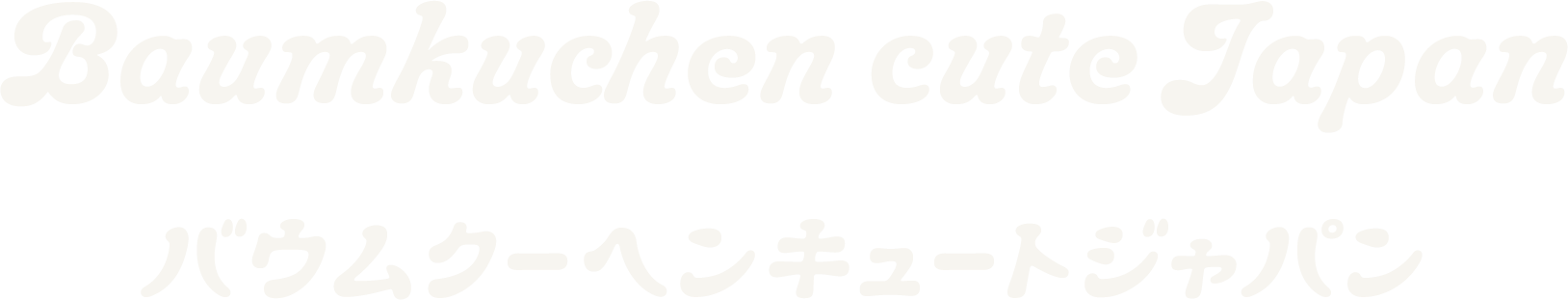 Baumkuchen cute Japan バウムクーヘンキュートジャパン